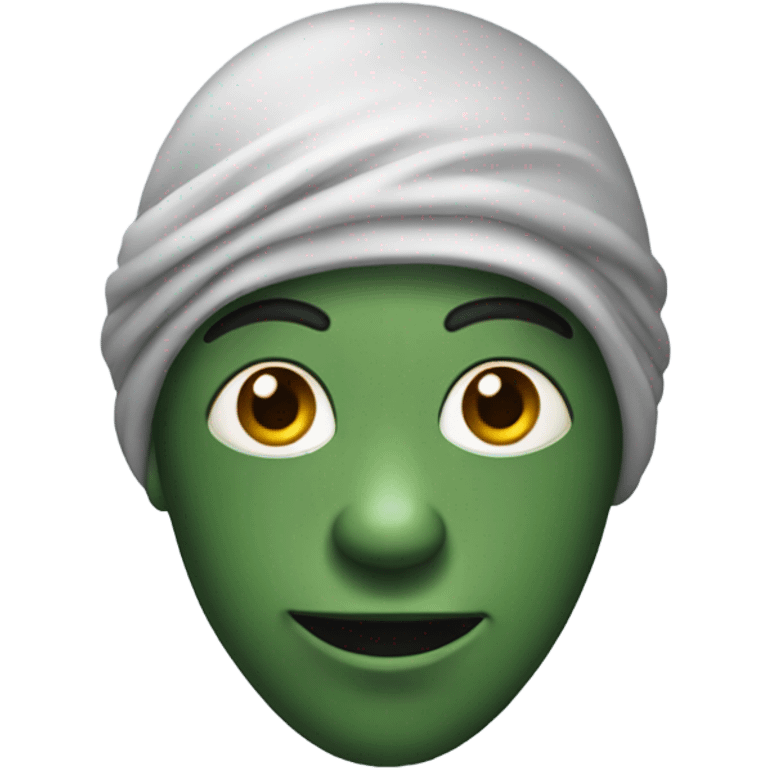 Alien wearing a durag emoji