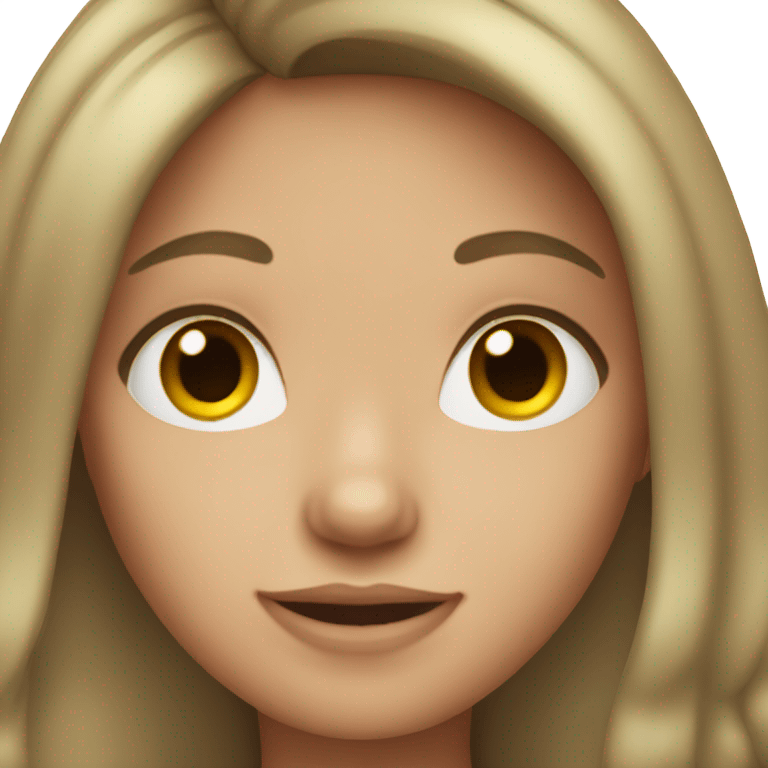 girl with dark blonde hair and freckles emoji