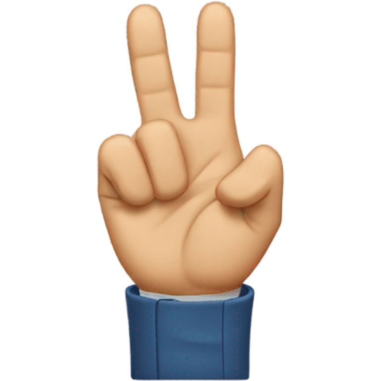 Tre fingers emoji