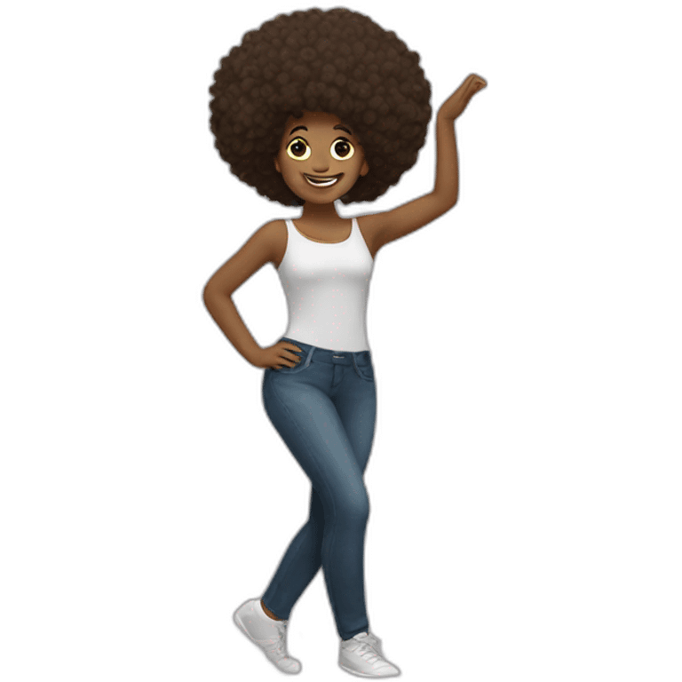 Dance afro emoji