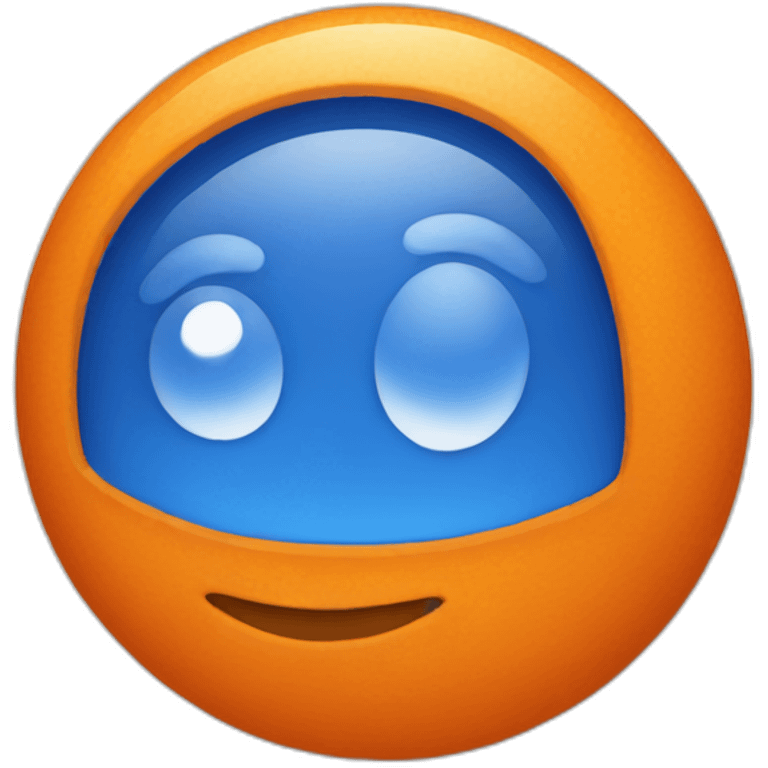 blue-orange emoji