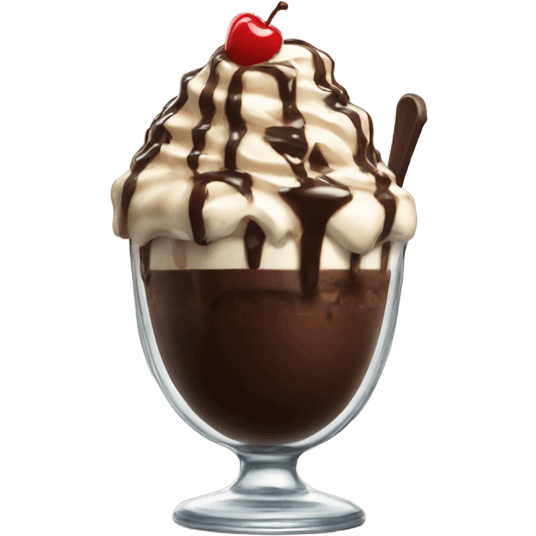 hot-fudge sundae emoji