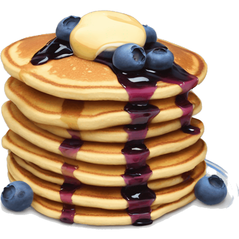 Blueberry pancakes  emoji