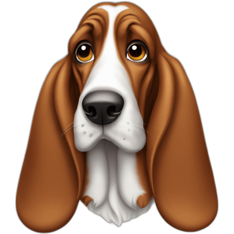 basset hound dog emoji