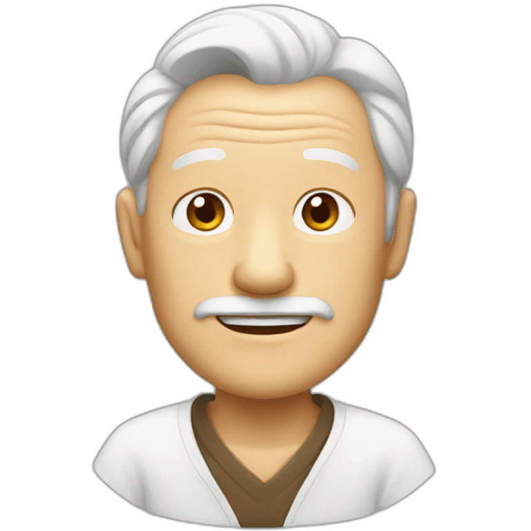 Grandpa in benten emoji