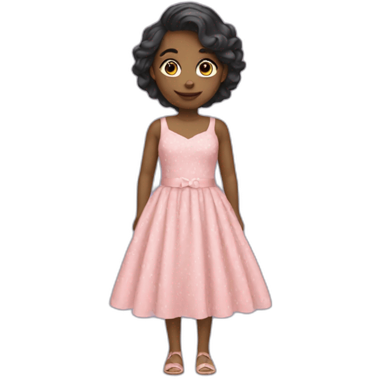 Girl with dress emoji