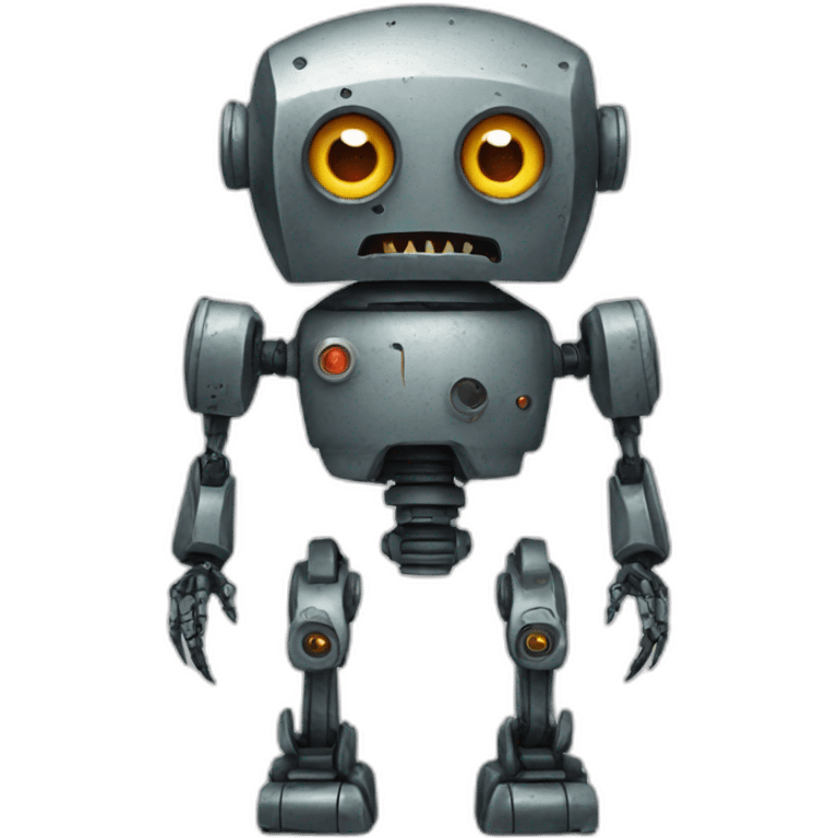 scary robot emoji