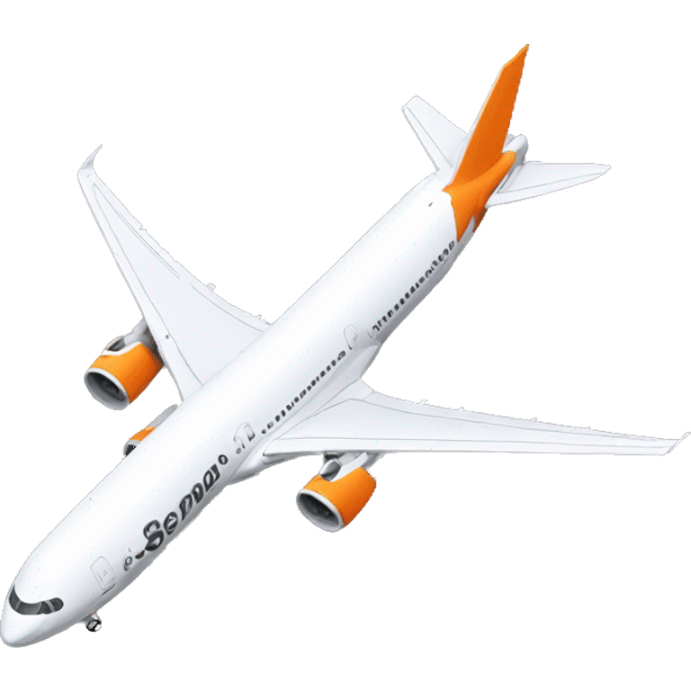 orange Airbus a350  emoji