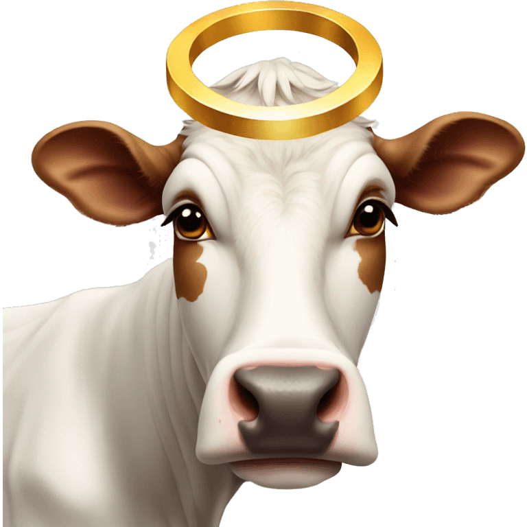 cow with halo on head emoji