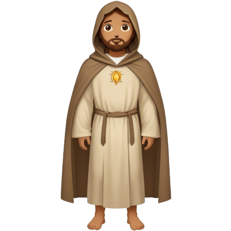 jesus christ in a cloak and hoodie fullbody emoji