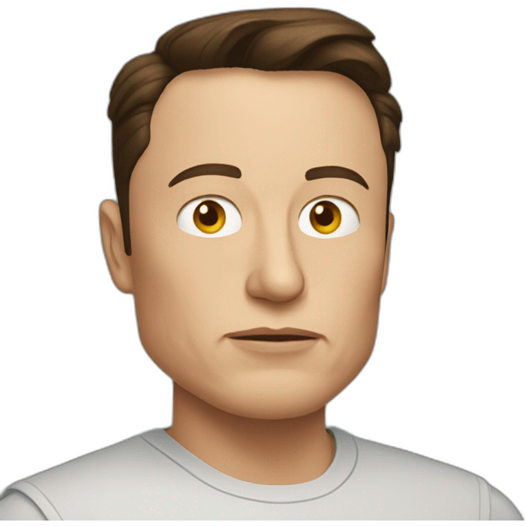 Serious Elon musk emoji