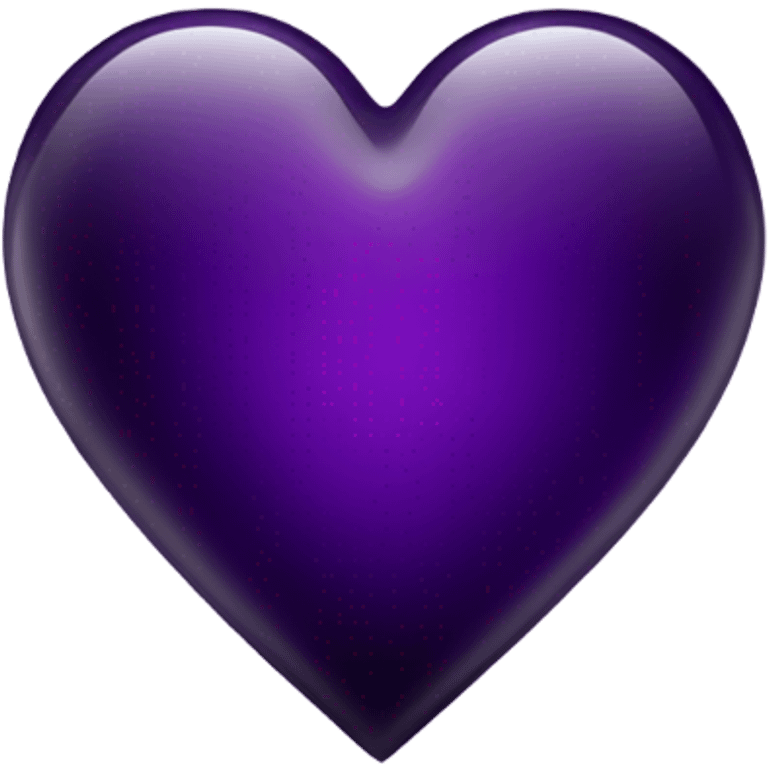 glass dark purple heart  emoji