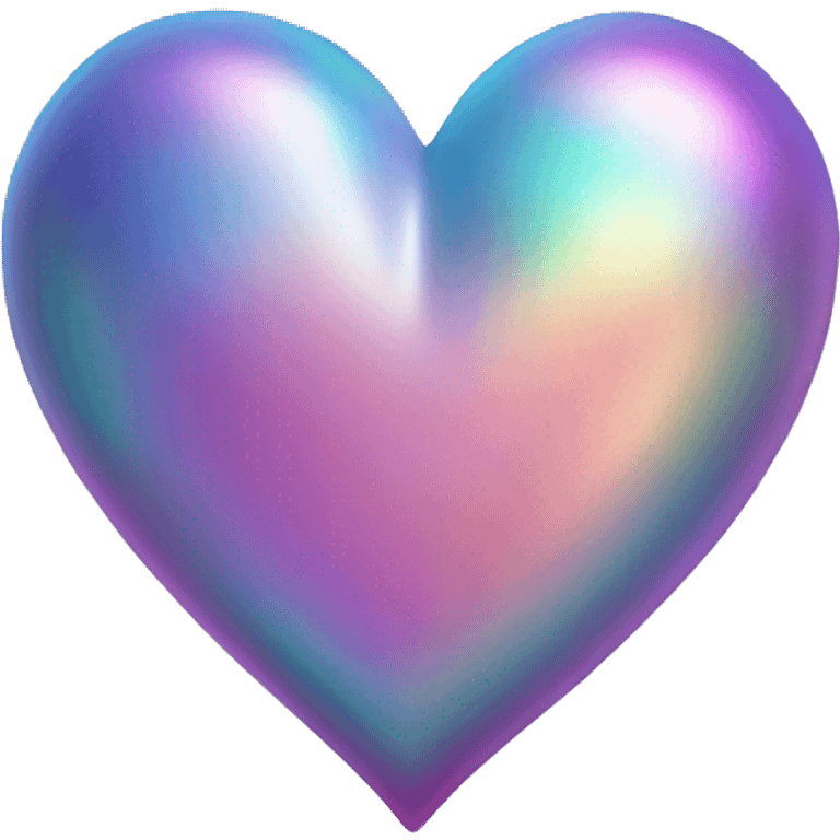 Iridescent heart emoji