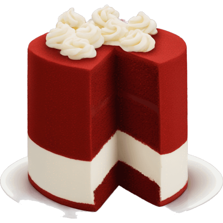 red velvet cake emoji