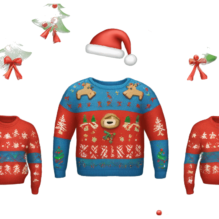 ugly christmas sweater emoji