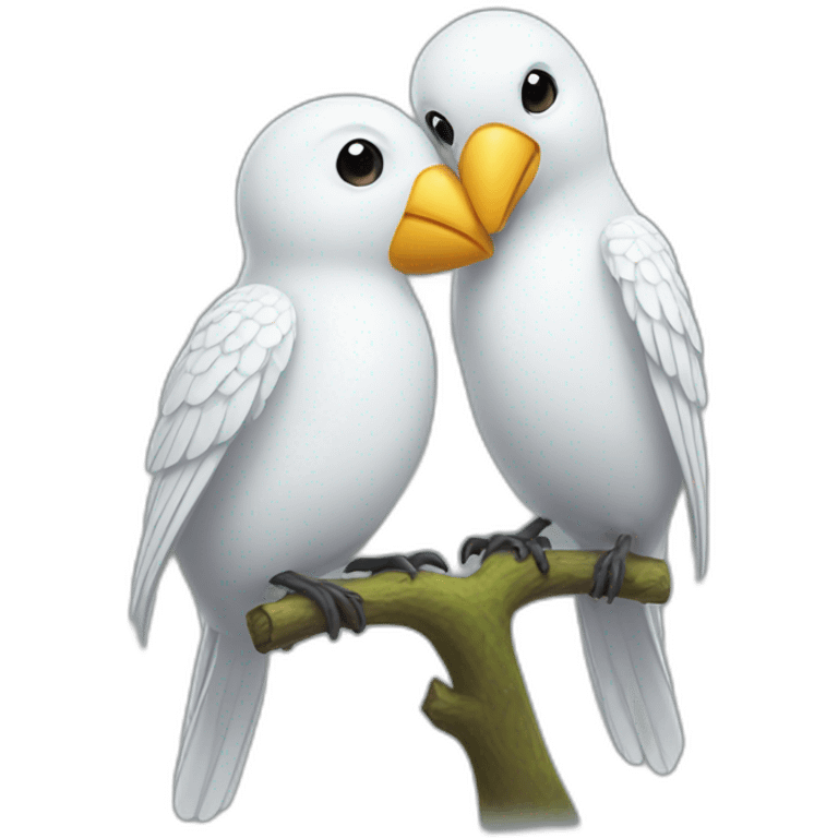 white-bird-kiss emoji