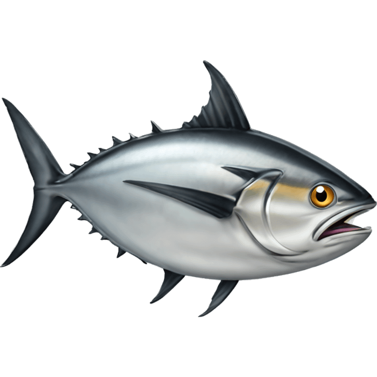 tuna fish writing on a keyboa emoji