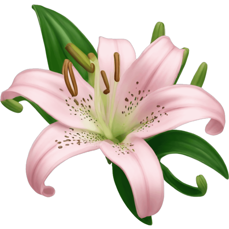 light pink lilium emoji