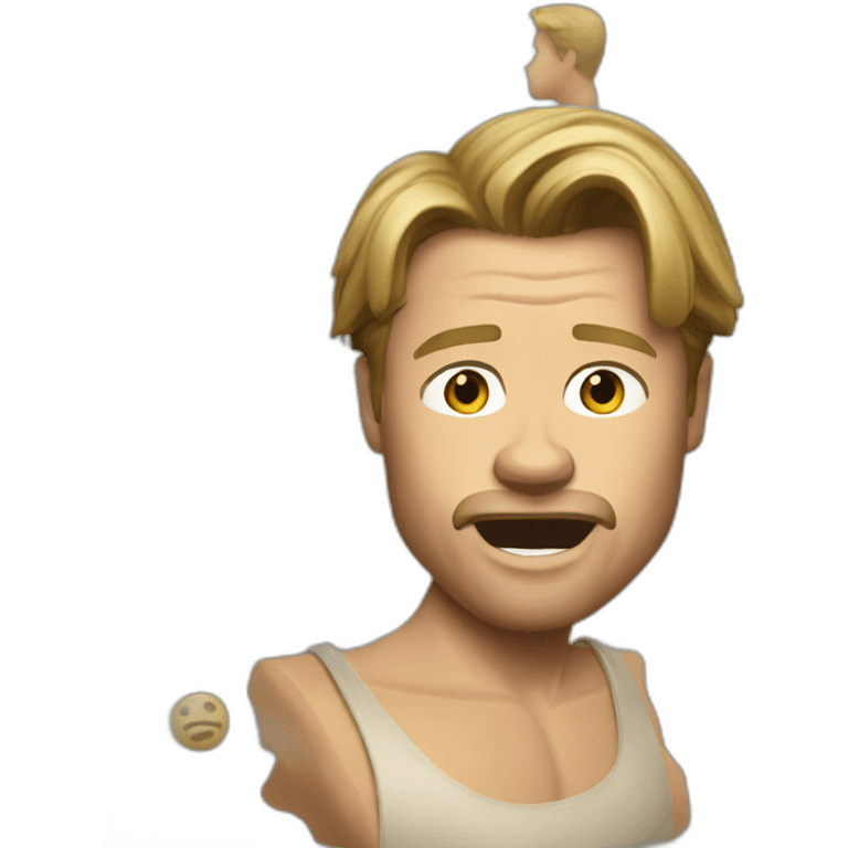 brad pitt snatch emoji