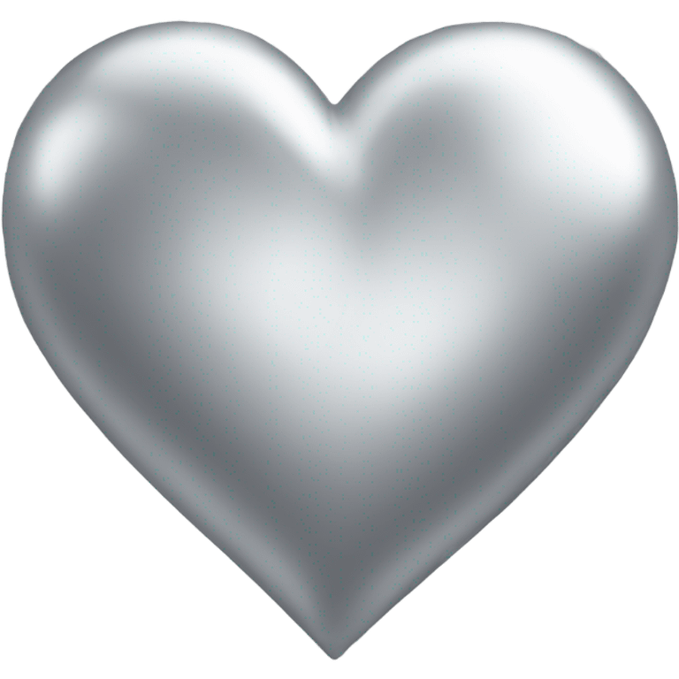 Silver Foil heart emoji emoji