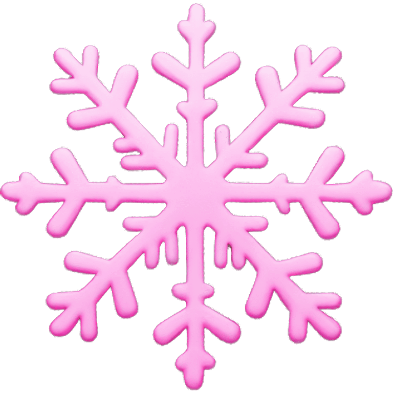 Pink snowflake emoji