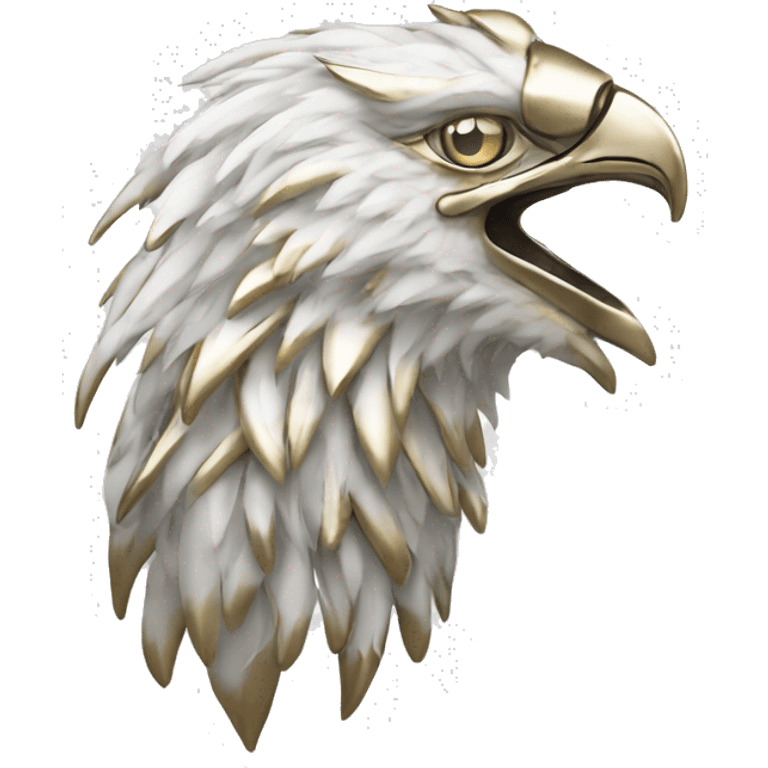 White Gold Gold colorPhoenix Head emoji