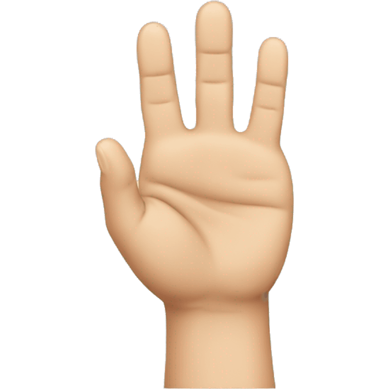 hand with 3 fingers pointing emoji