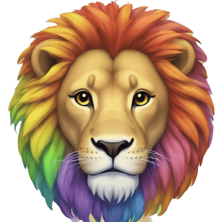 Rainbow Lion  emoji