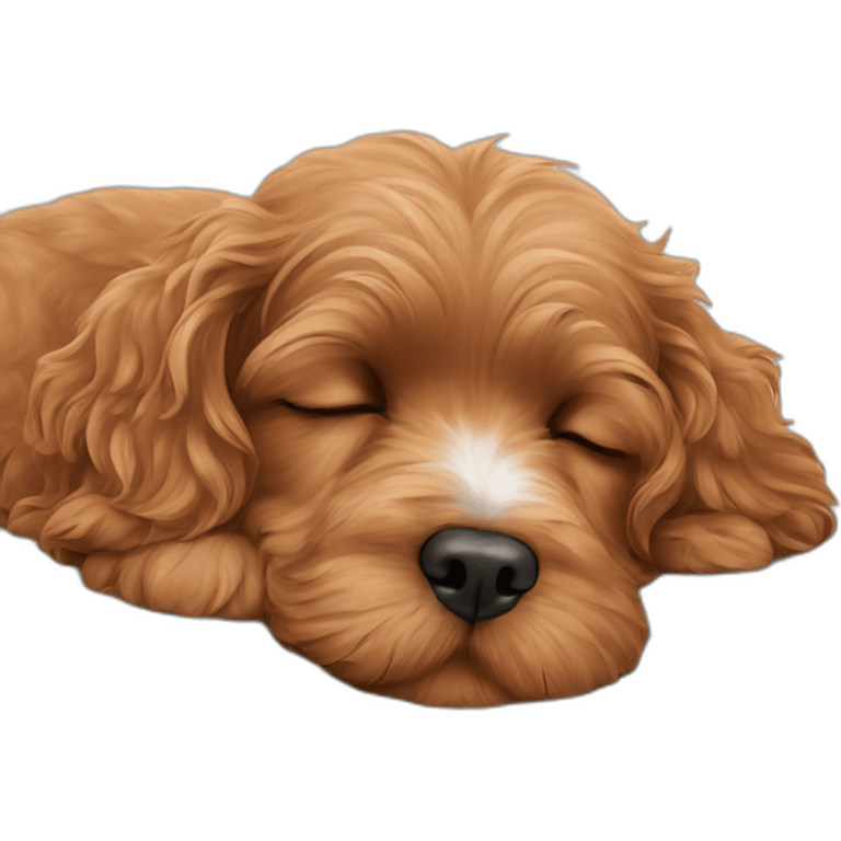 sleeping cavoodle emoji