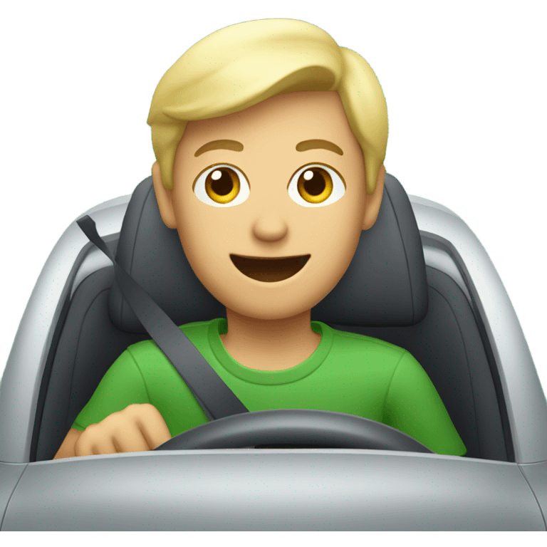 WhatsApp emoji driving emoji