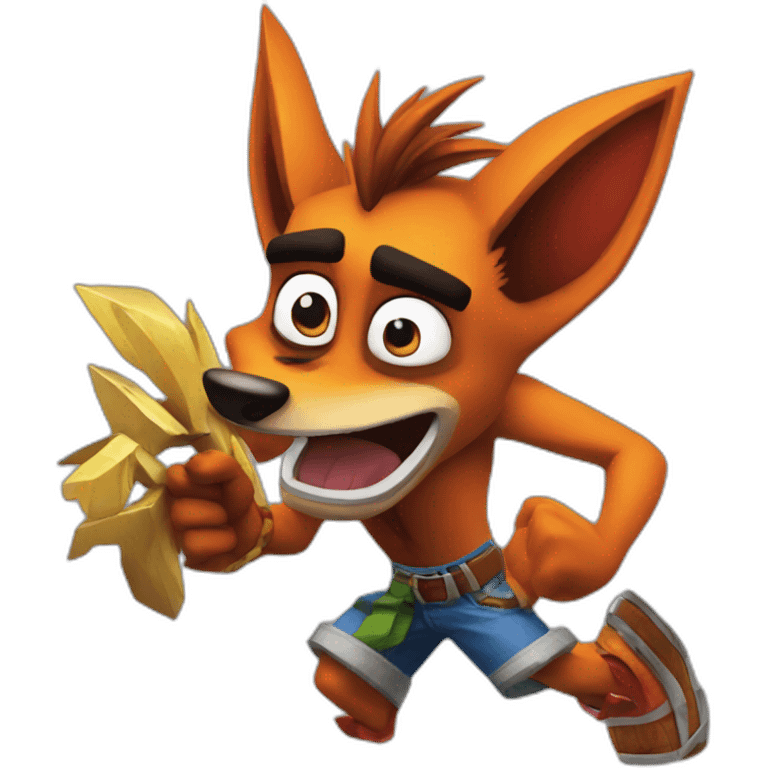 crash bandicoot woah emoji