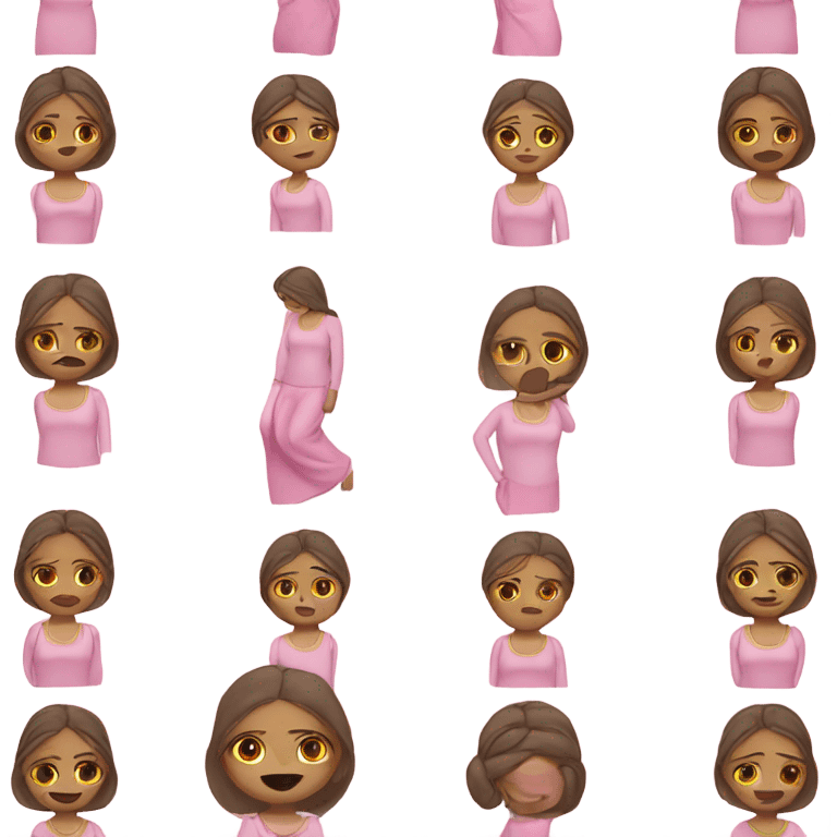 mexican yoga girl light pink clothes  emoji