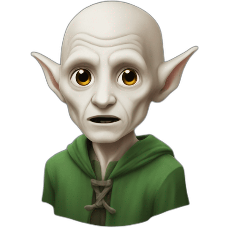 Voldemort as a house elf emoji