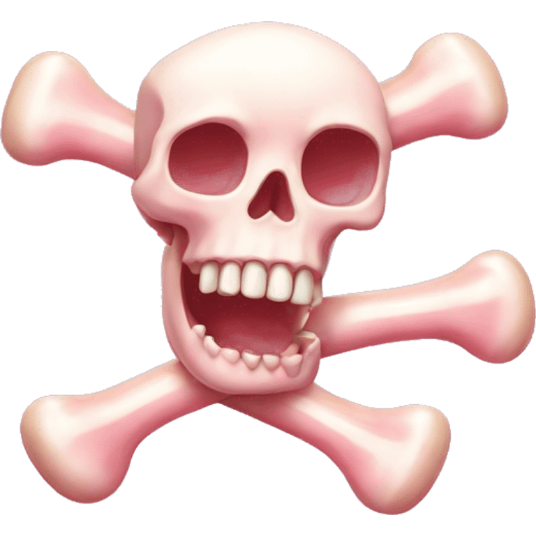 bone pink candy emoji