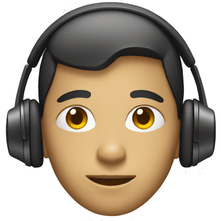 Person wearing headphone emoji