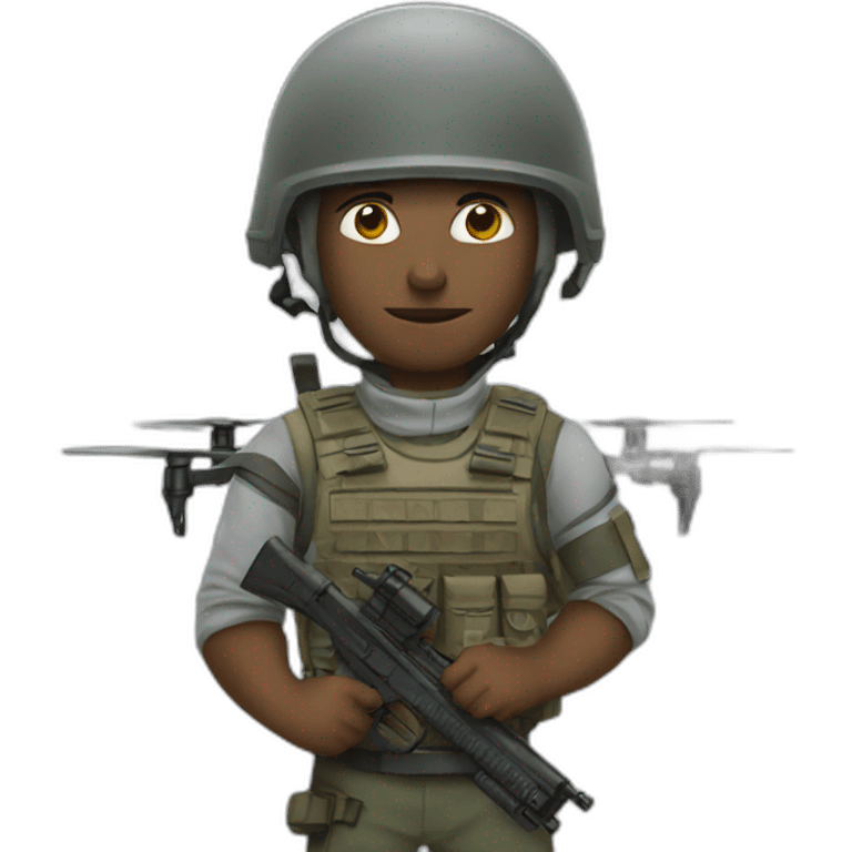 modern warrior with UAV emoji