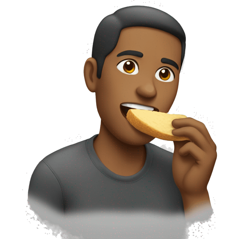 Person eating tocos emoji