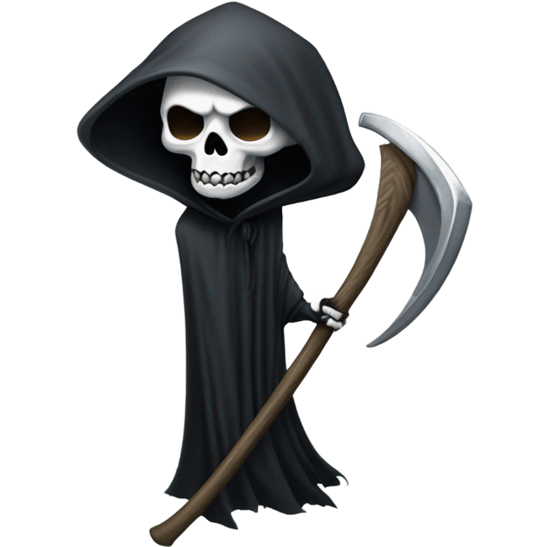 Grim reaper head with scythe emoji