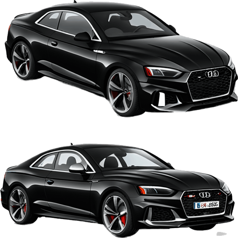 Black audi rs5 emoji