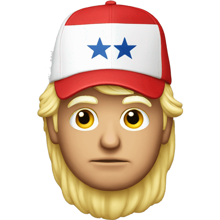 Trump with maga cap emoji