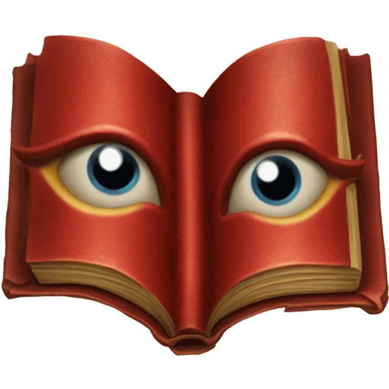 spell book that's red with eye in the middle emoji