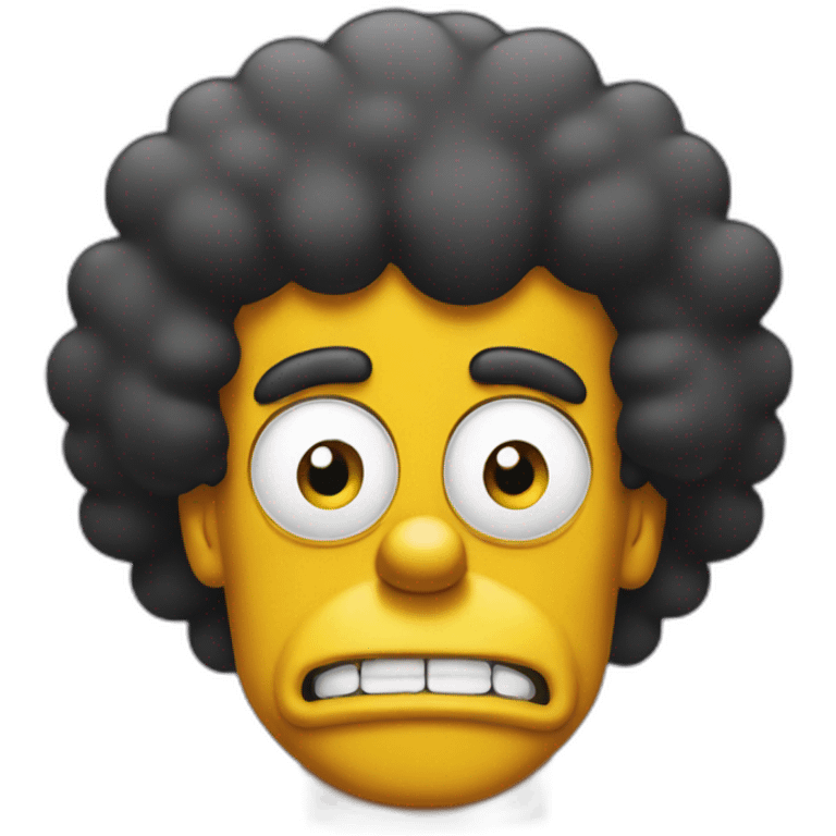 Afro Bart simpson emoji