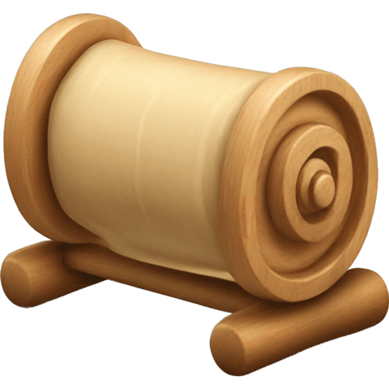 wooden dough roller emoji