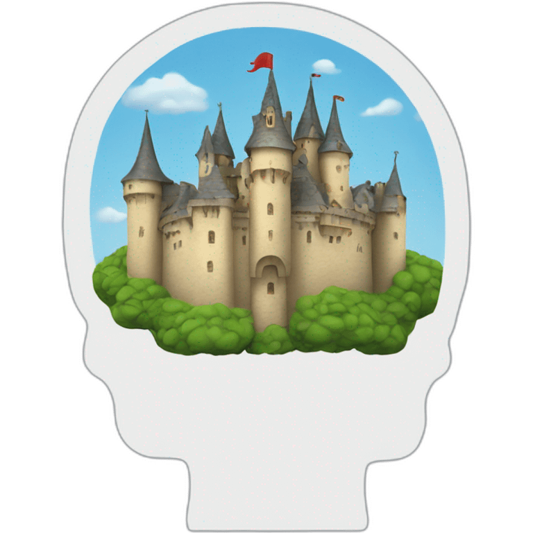 castle on a brain emoji