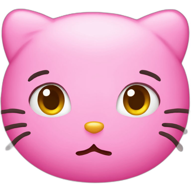 Hello kitty frown emoji