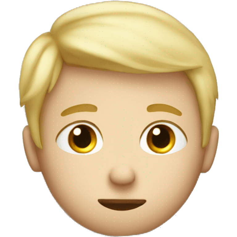 blond boy sleep at bed emoji