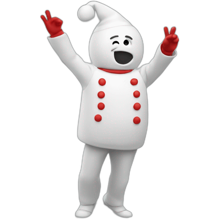 Bonhomme qui dab emoji