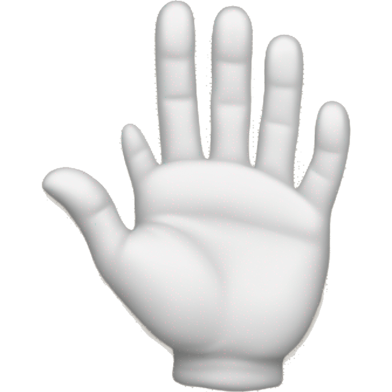 a hand emoji