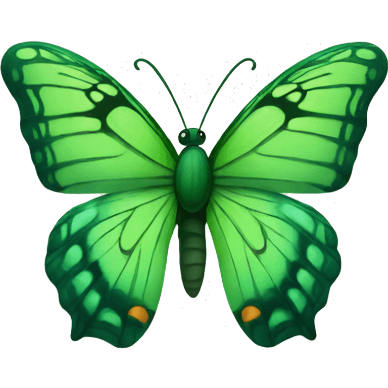 Green butterfly emoji