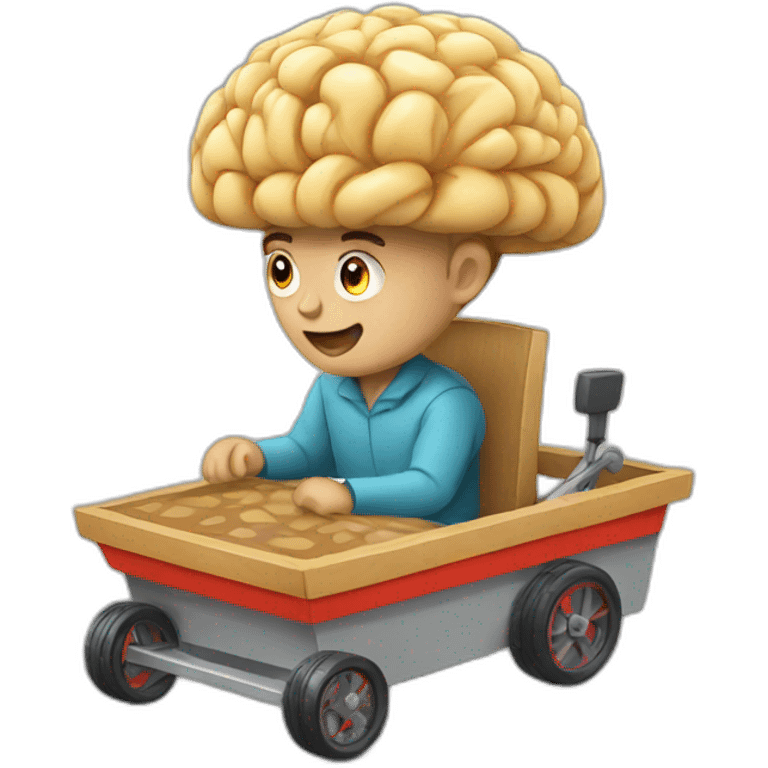 market Kart WITH BRAIN emoji